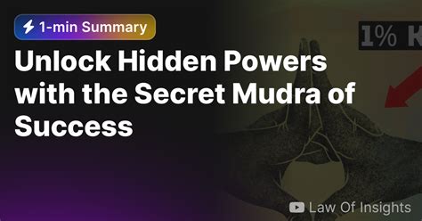 The Power of Mudras: Achieving the Impossible